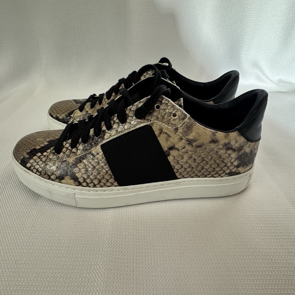 M. Gemi Woman's The Volata Snakeskin Print Leather Sneaker Size IT37 US 7 - Picture 2 of 13